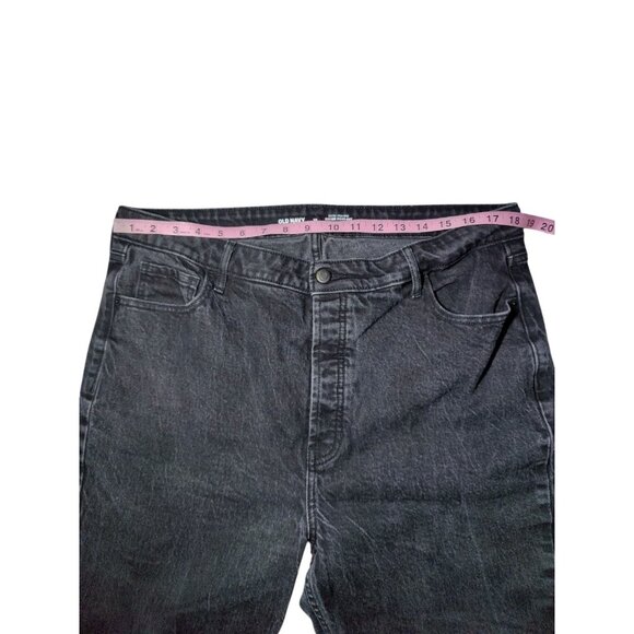 Old Navy Extra High-Rise Kicker Boot-Cut Button-Fly Black Jeans 18 - Picture 3 of 6